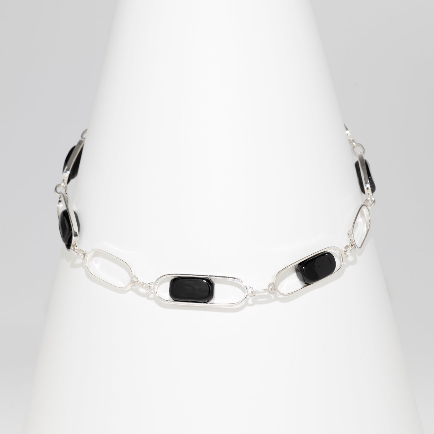 Empire Obsidian - Silver Necklace