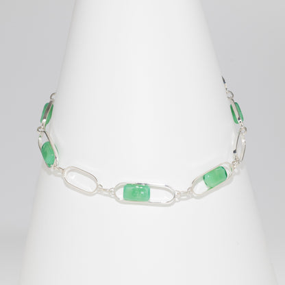 Empire Sea Green - Silver Necklace