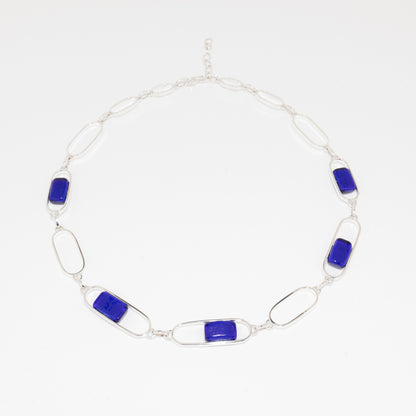 Empire Ultramarine - Silver Necklace