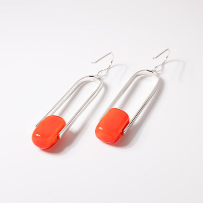 Empire Luxe Neon - Silver Earrings