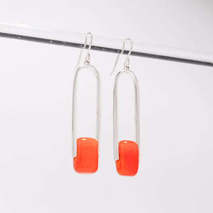 Empire Luxe Neon - Silver Earrings