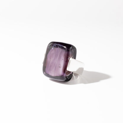Empire African Violet - Silver Ring