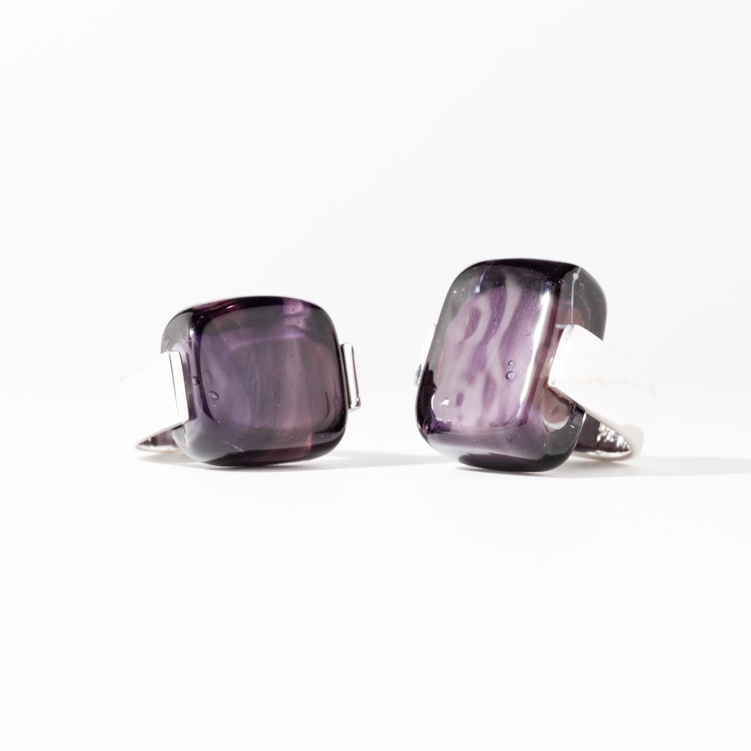 Empire African Violet - Silver Ring