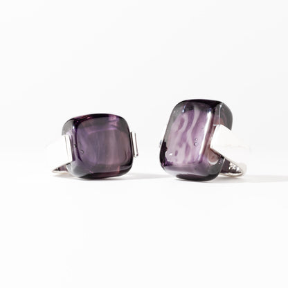 Empire African Violet - Silver Ring