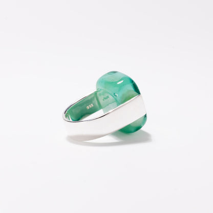 Empire Sea Green - Silver Ring