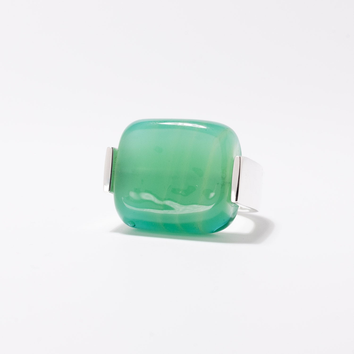 Empire Sea Green - Silver Ring