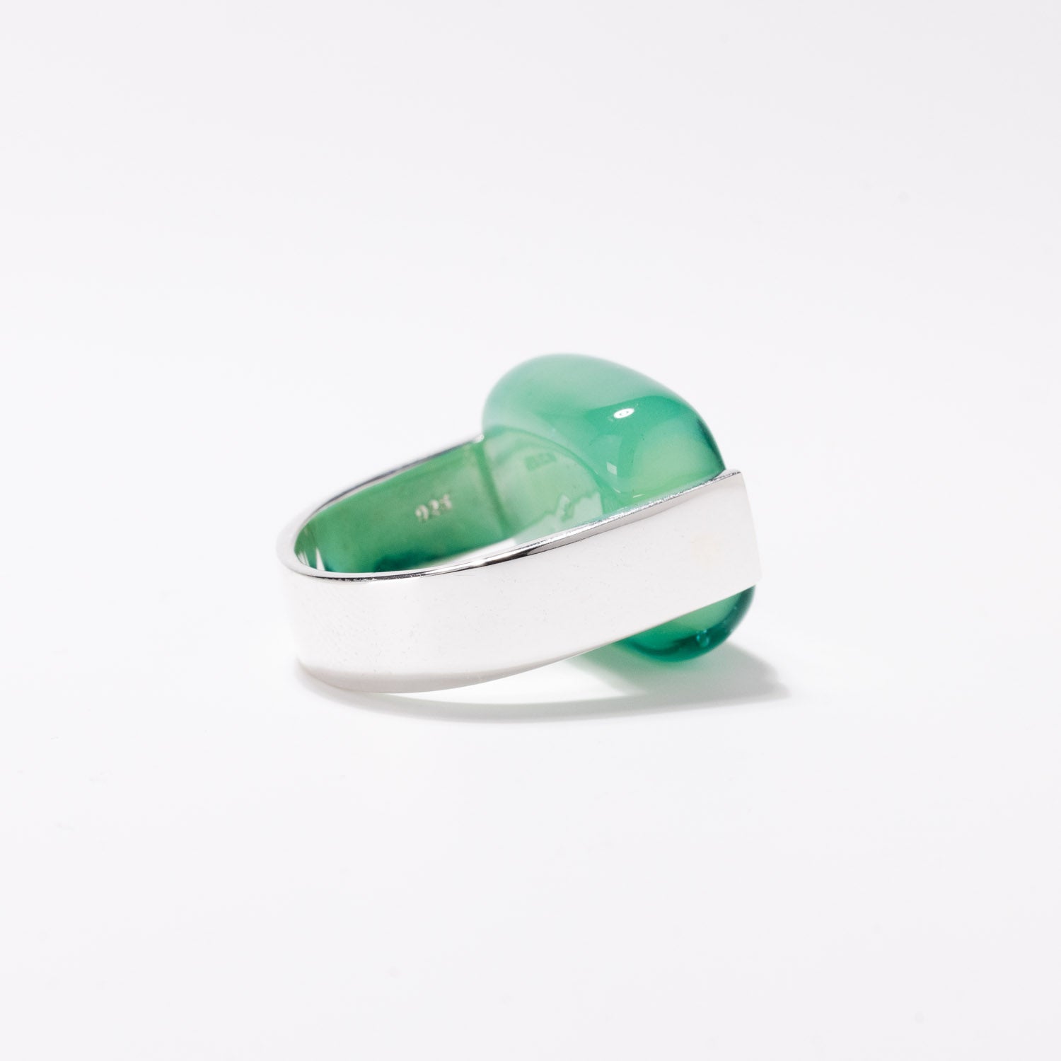 Empire Sea Green - Silver Ring