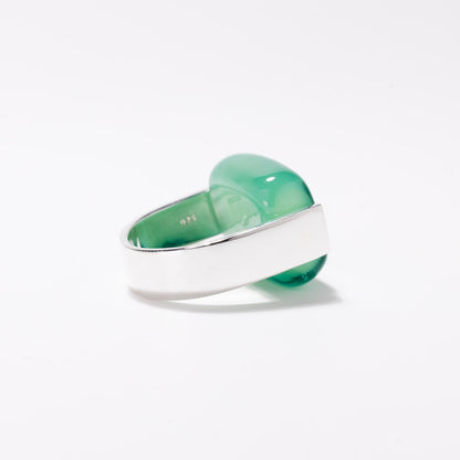 Empire Sea Green - Silver Ring