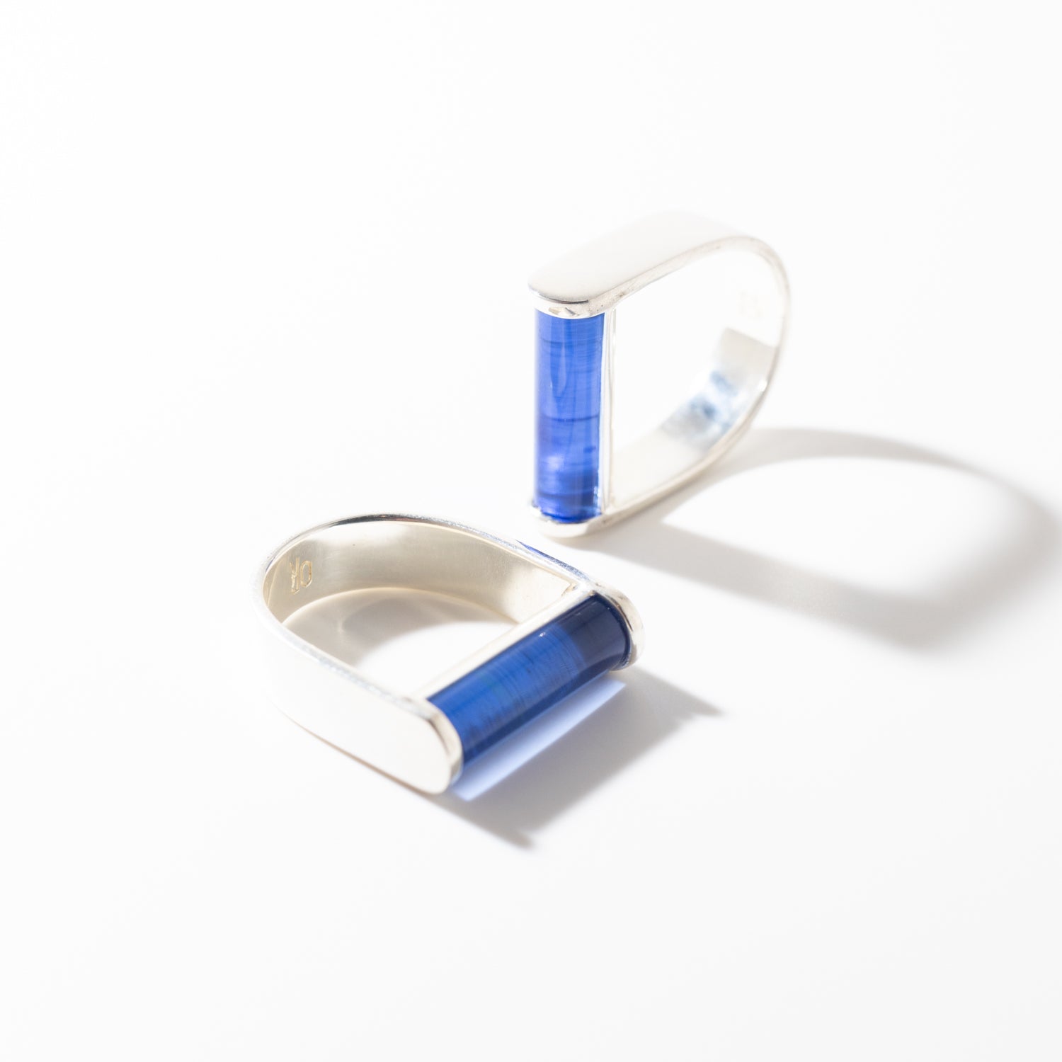 Juno Dusk Blue - Silver Ring