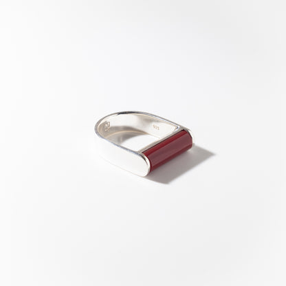 Juno Ruby - Silver Ring