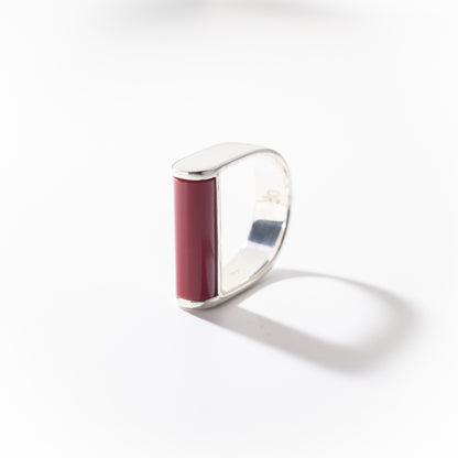 Juno Ruby - Silver Ring