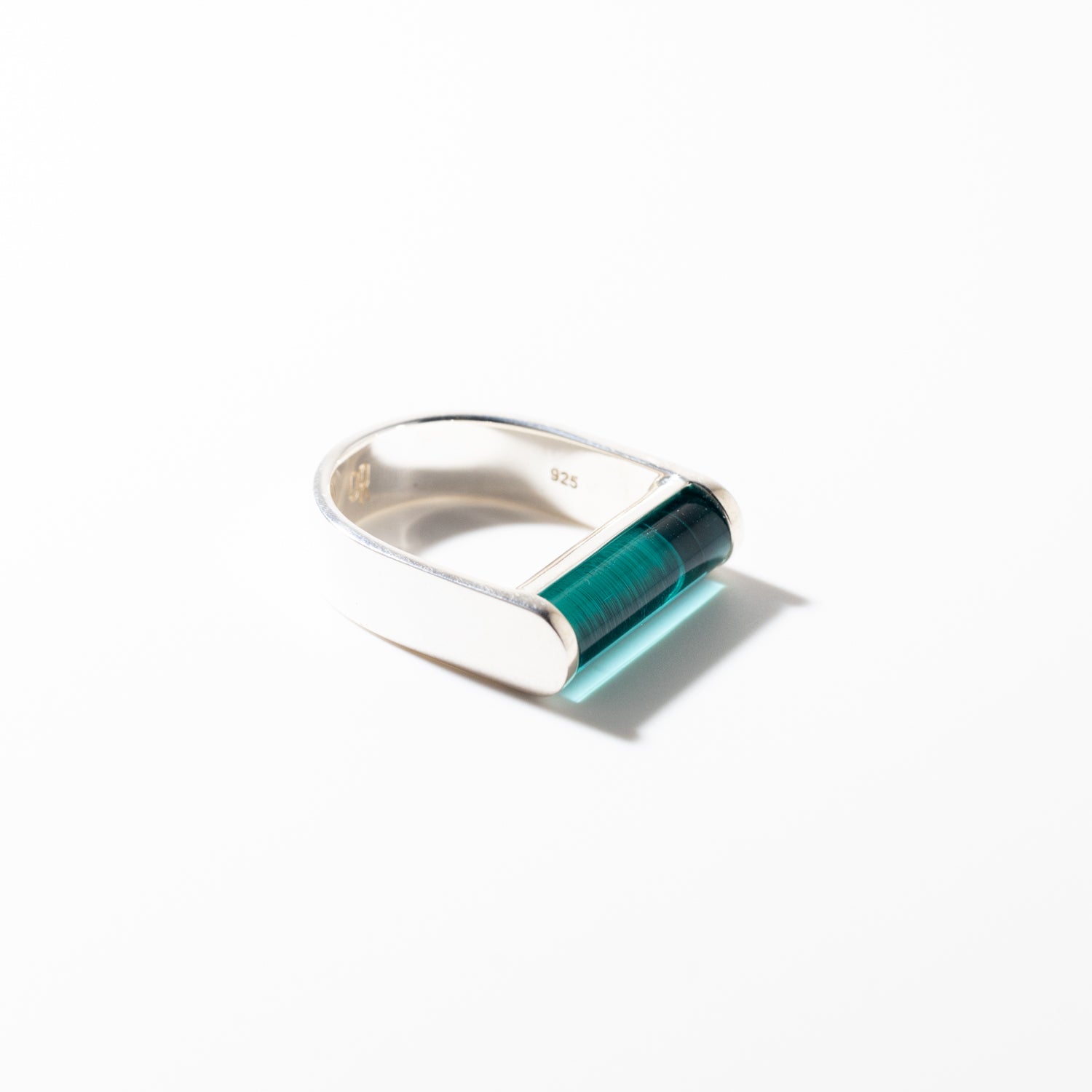 Juno Teal - Silver Ring