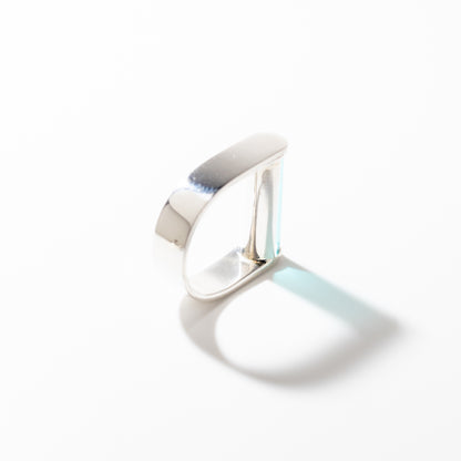 Juno Teal - Silver Ring