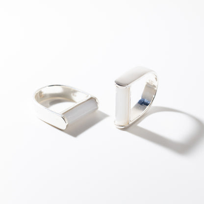 Juno White - Silver Ring