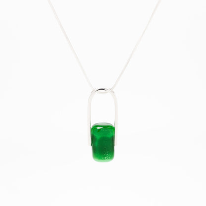 Empire Deep Forest - Silver Pendant Necklace
