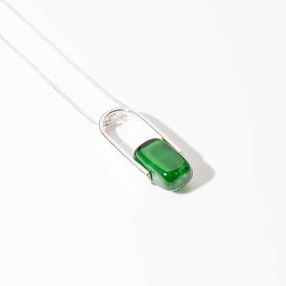Empire Deep Forest - Silver Pendant Necklace