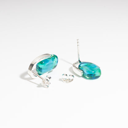 Empire Marine - Silver Stud Earrings