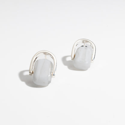 Empire Cloud - Silver Stud Earrings