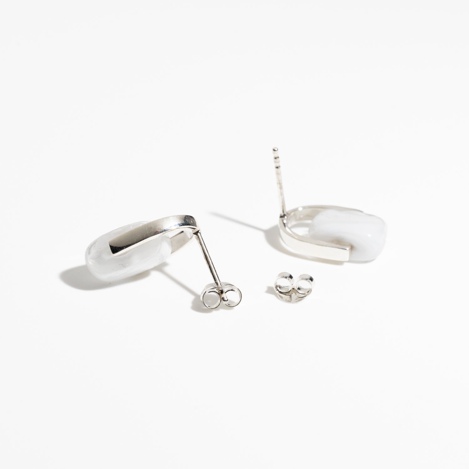 Empire Cloud - Silver Stud Earrings