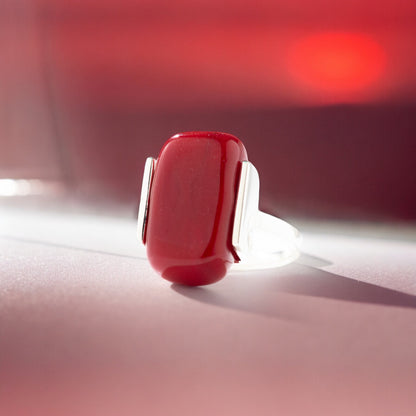 Soho Ruby - Silver Ring