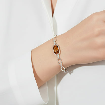 Empire Amberfire - Silver Bracelet