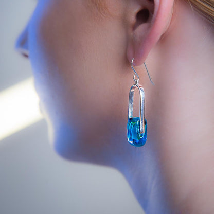 Empire Marine - Silver Earrings