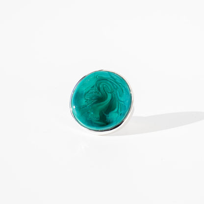 Athena Deep Sea - Silver Ring