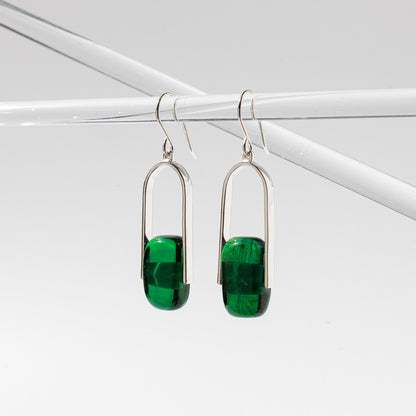 Empire Deep Forest - Silver Earrings