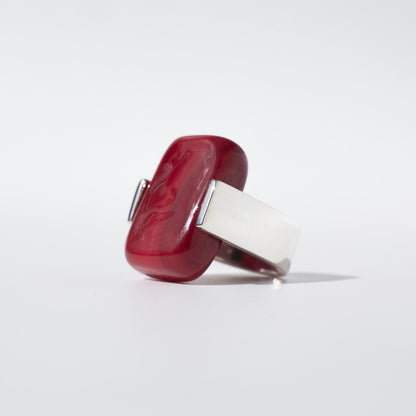 Empire Ruby - Silver Ring