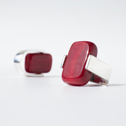 Empire Ruby - Silver Ring