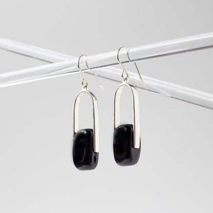 Empire Obsidian - Silver Earrings